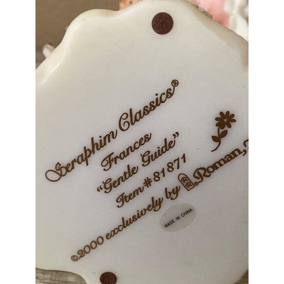 Seraphim Classic Frances Gentle Guide Angel Figurine #81871 Roman 2000 Porcelain - Picture 10 of 10